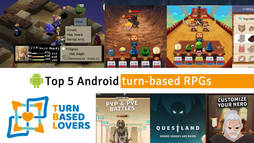 Top 5 Android Turnbased RPGs Turn Based Lovers