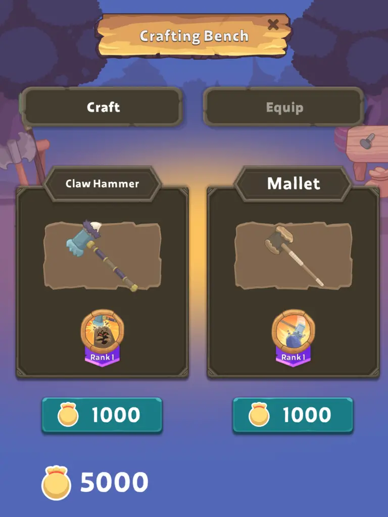 Weapons Crafting