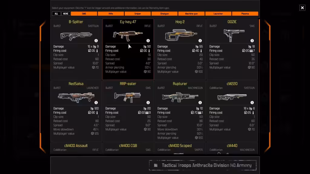Weapons