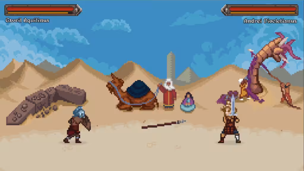 Gods of Sand Pixel Art PC Game