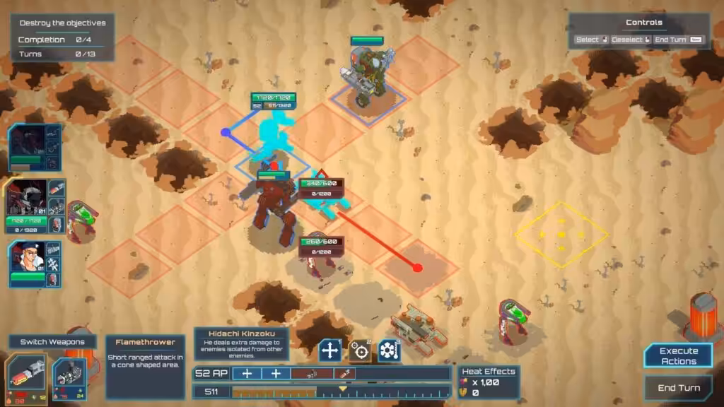 Indie Tactics RPGs 2022 - Ignited Steel Mecha TbT