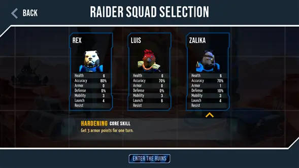Raider Squad Selection