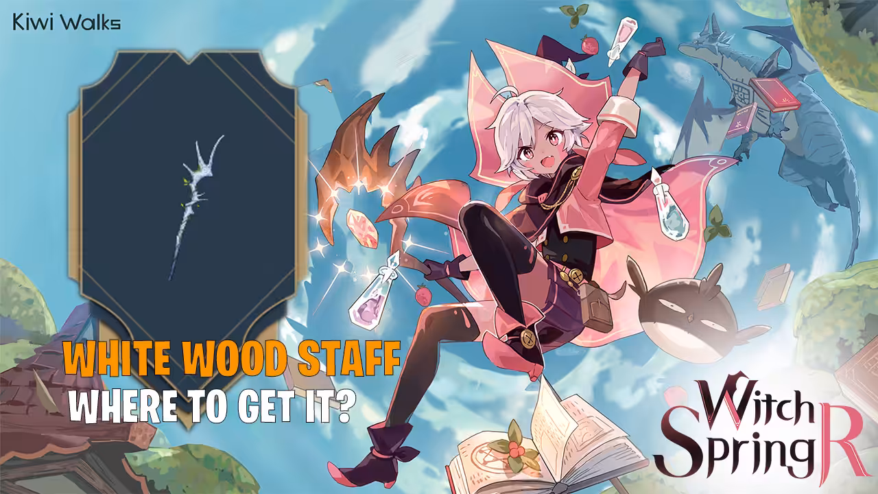 White Wood Staff - WitchSpring R