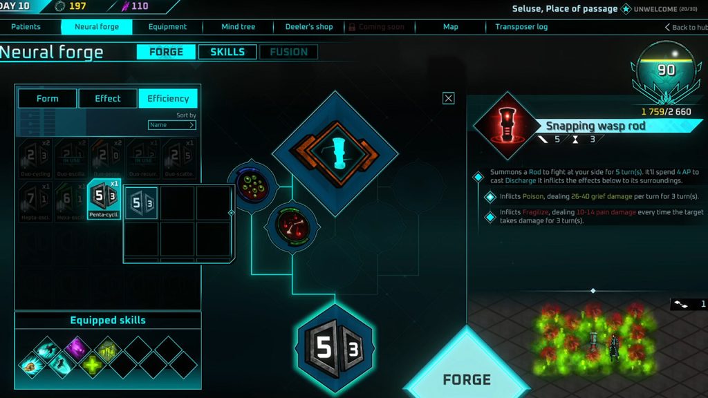 Wantless Solace at World's End Neural Forge Screen