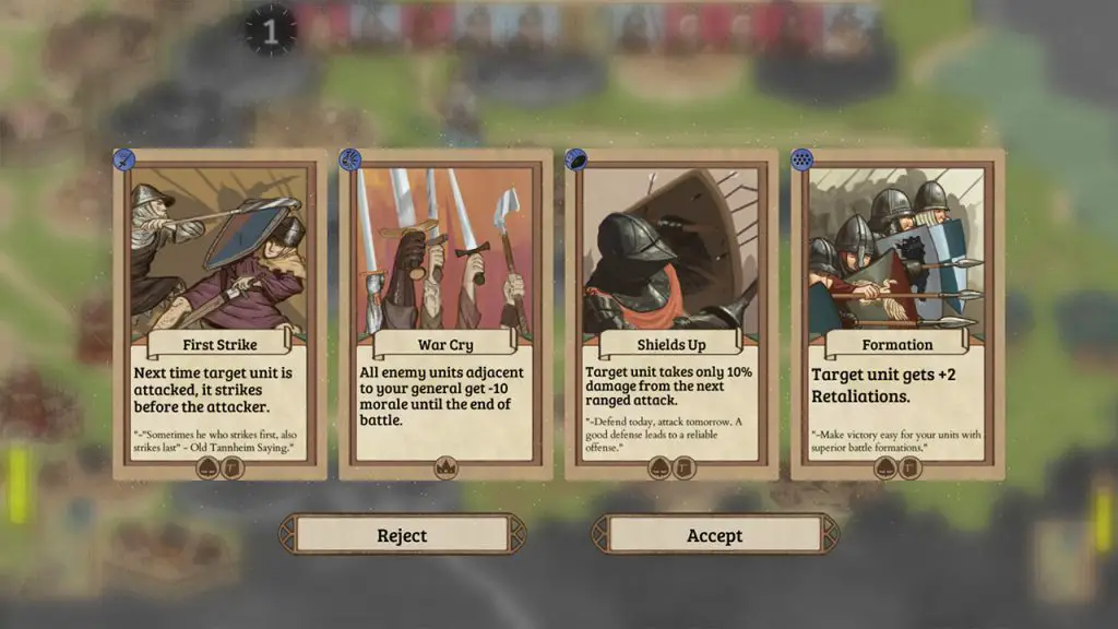 Rising Lords, Cards