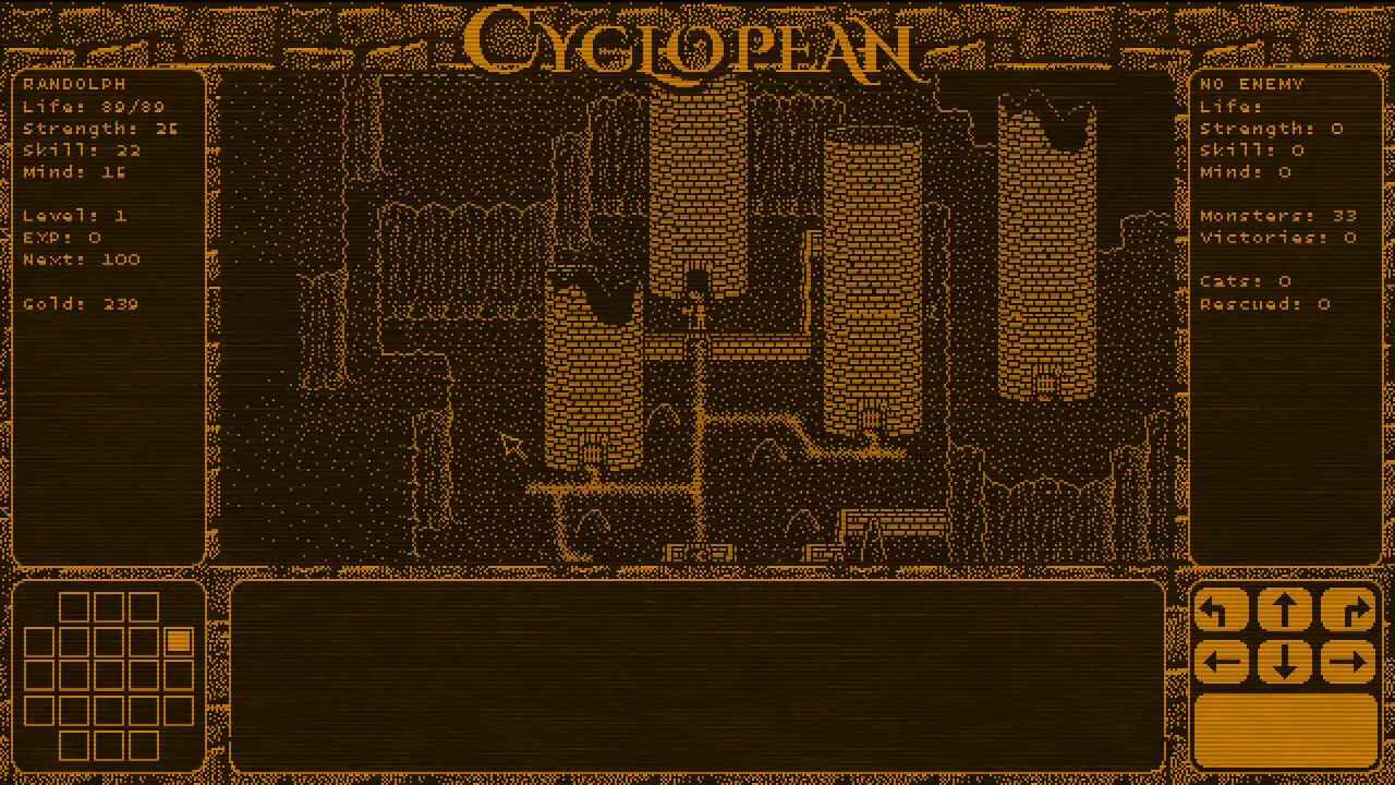 Monochromatic Lovecraftian RPG Cyclopean – Overview