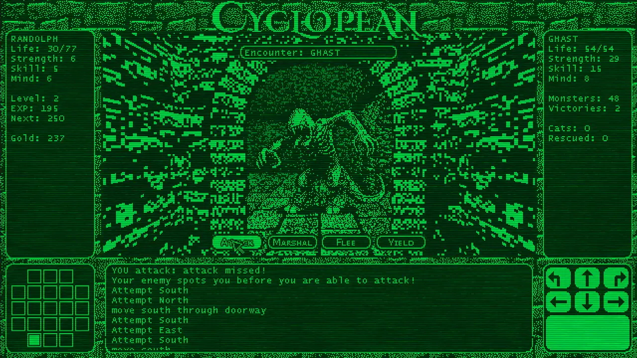 Monochromatic Lovecraftian RPG Cyclopean – Overview