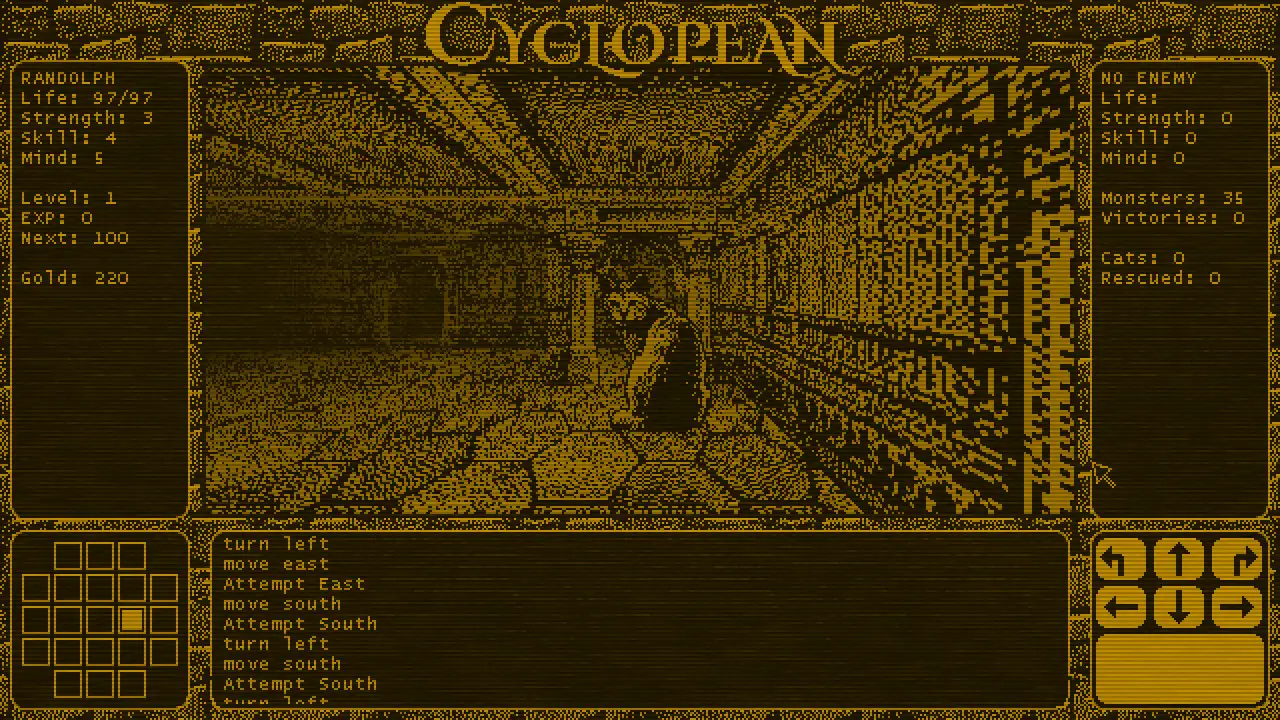 Monochromatic Lovecraftian RPG Cyclopean – Overview