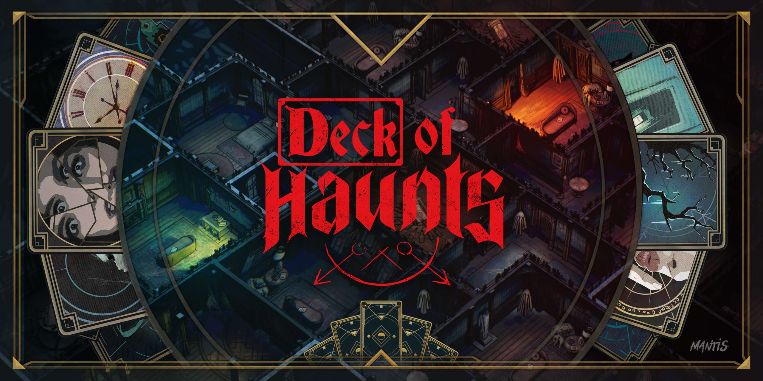 Asuma el papel de una mansión encantada de los años 20 en el recién anunciado Roguelite Deck of Haunts