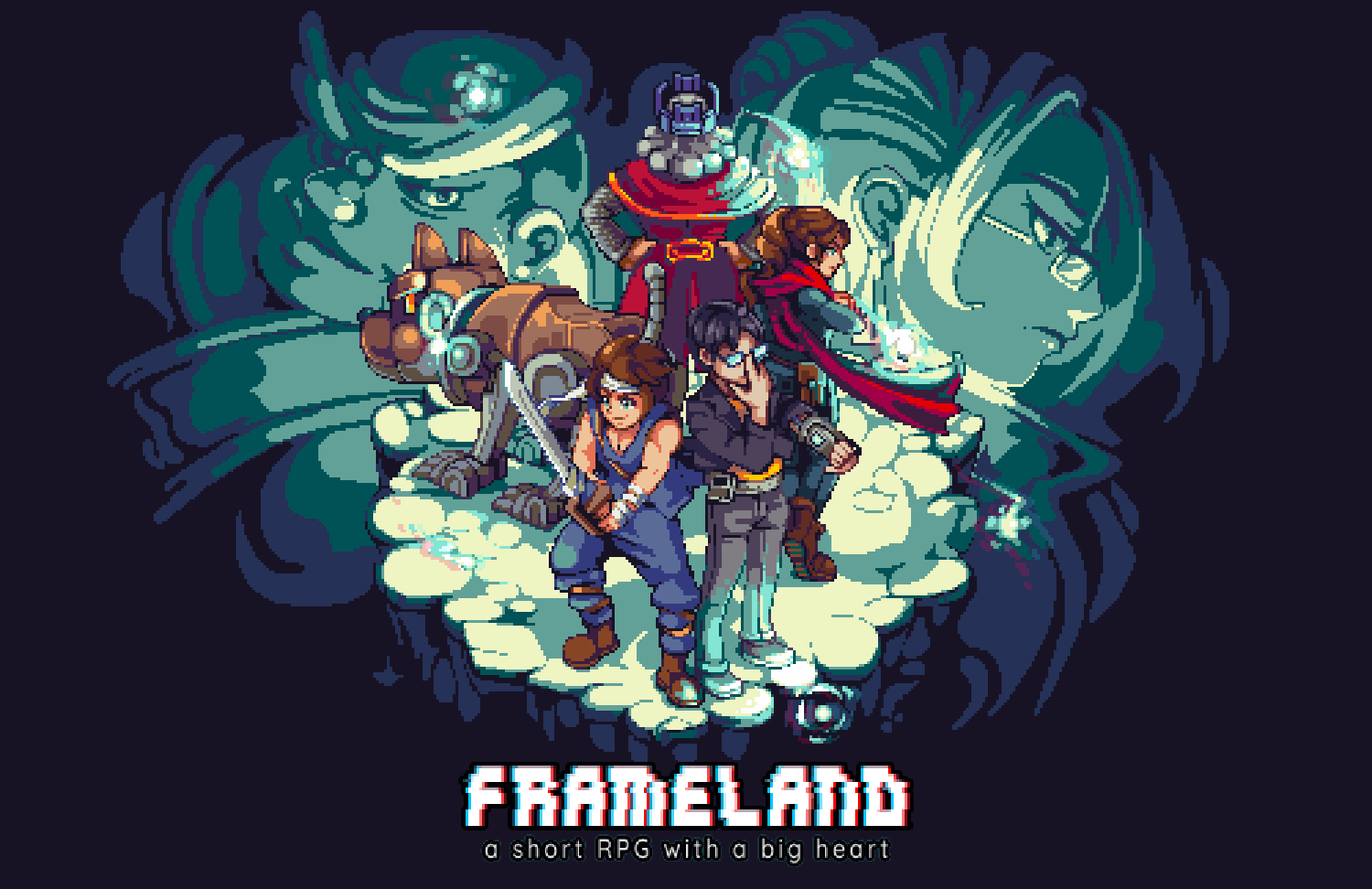 Роботы, люди и все, что между ними в старой школьной JRPG Frameland: A Binary Tale