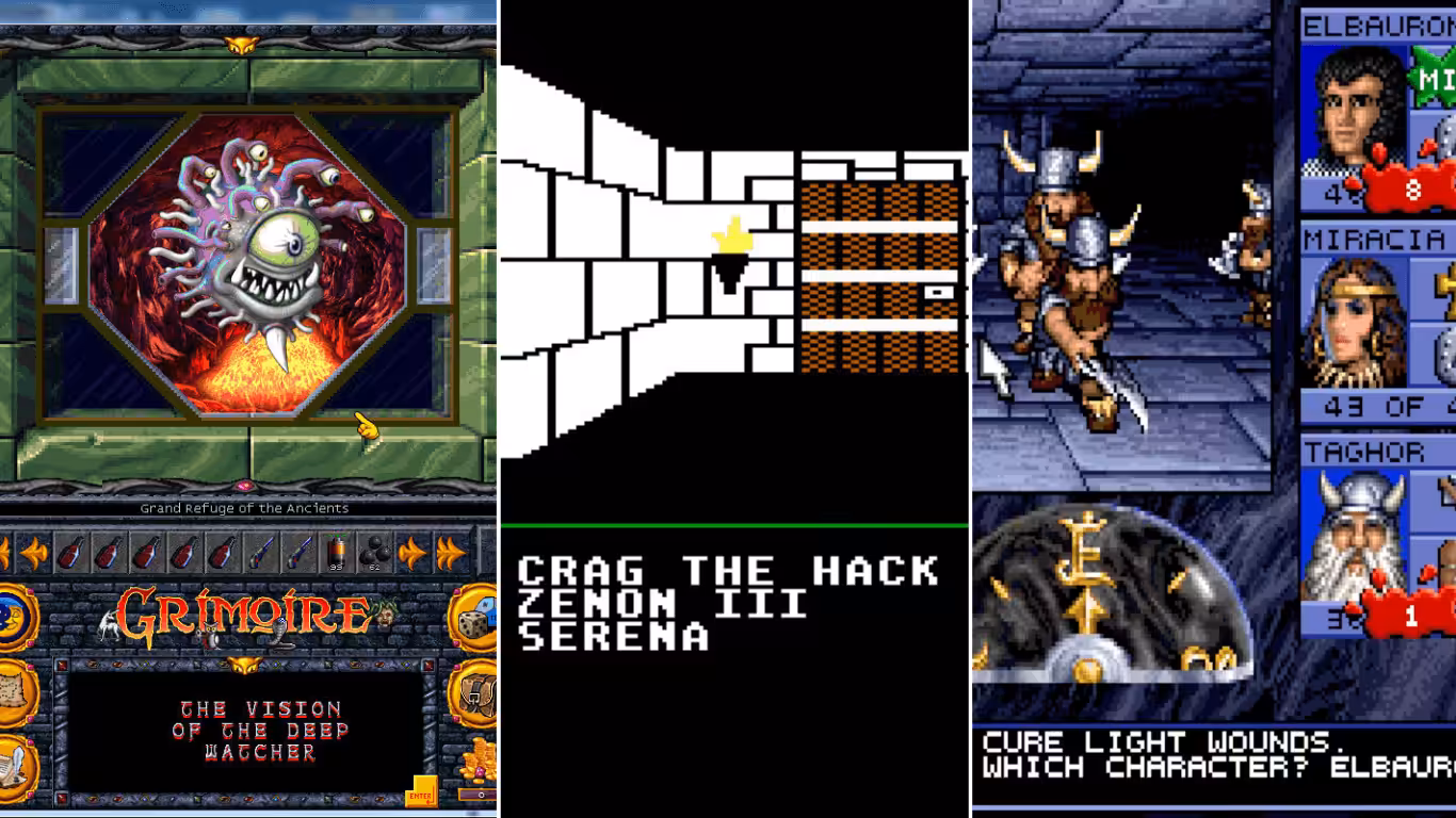 First Person Dungeon Crawler RPGs