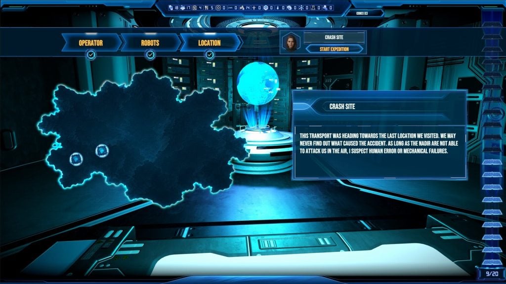 Frost Protocol Mission selection