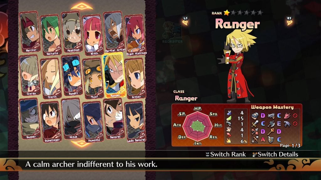 Disgaea 7 classes