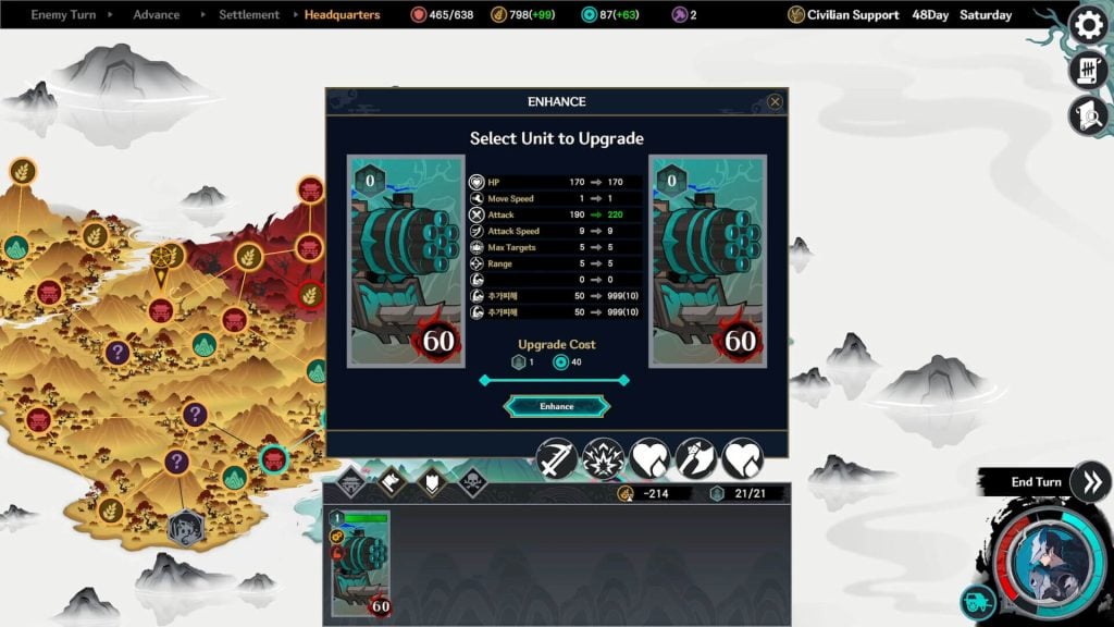 units upgrade
