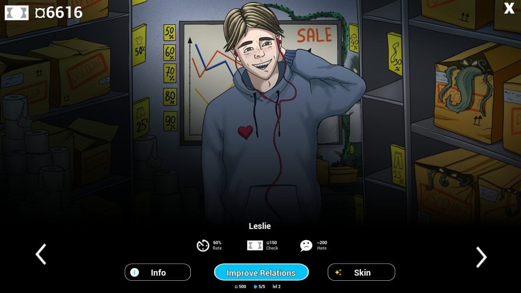 Shop Crush RPG Management