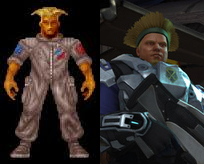 The blond soldier with the towering flat-top XCOM